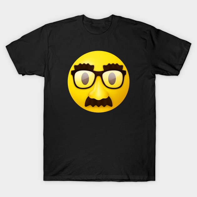 Disguised face emoji T-Shirt by Vilmos Varga